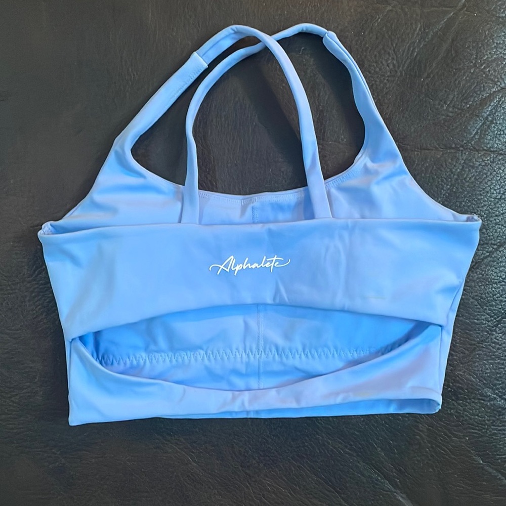 Open Back Alphalete Cropped Top Size Small